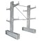Vestil Gray Galvanized Double Cantilever Heavy Duty Upright Set 24" Arms HDU-C-8-24-G-SET - alternate 1